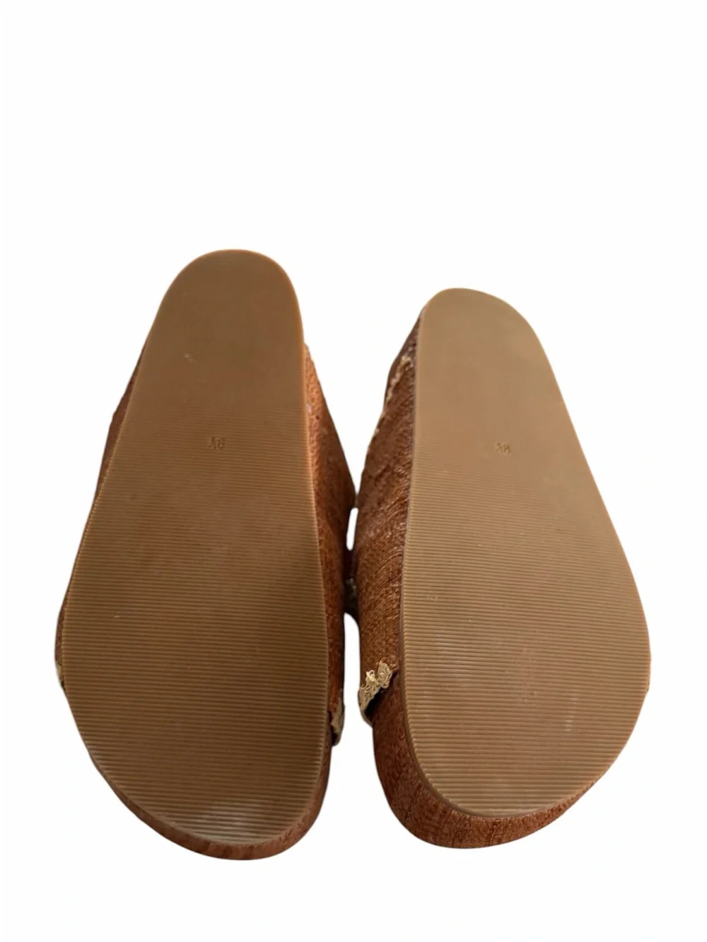 Loeffler Randall Brown Double-Buckle Slide Sandals